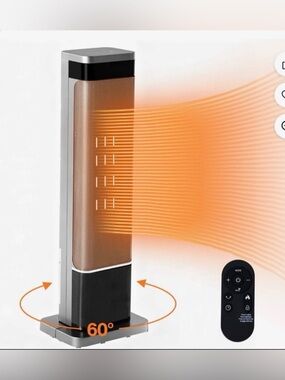 CONCETTA Portable Electric Heater, 25" Space Heater